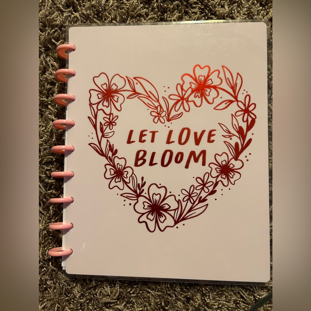 The Happy Planner Classic Let love Bloom Notebook